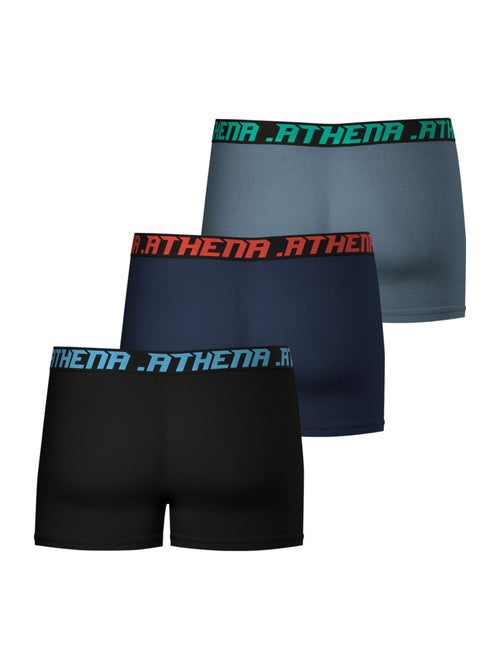 Lot de 3 boxers homme Trio Essentiel Athena - Kiabi