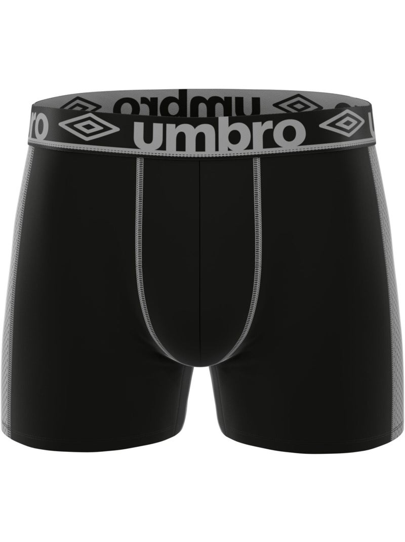 Lot de 3 boxers homme uni et surpiqûres colorées pro mesh cooling umbro Vert kaki - Kiabi