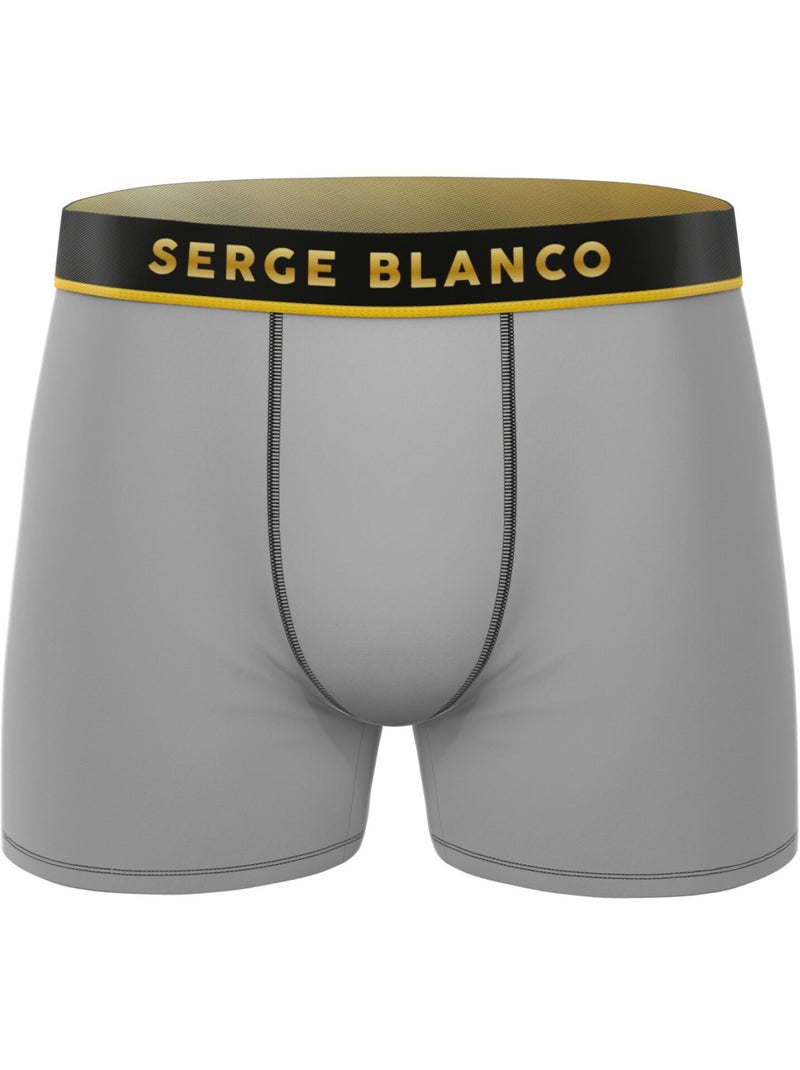 Lot de 3 boxers homme uni modèle davis serge blanco Vert kaki - Kiabi