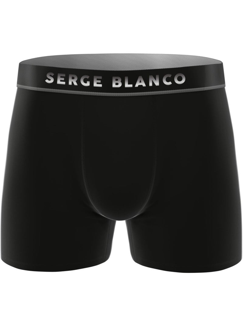 Lot de 3 boxers homme uni modèle davis serge blanco Vert kaki - Kiabi