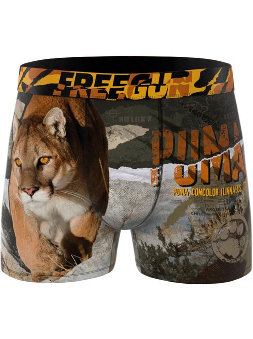 Lot de 3 boxers homme  wild animals freegun - Kiabi