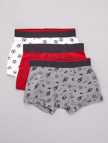 Lot de 3 boxers imprimés 'Foot'
