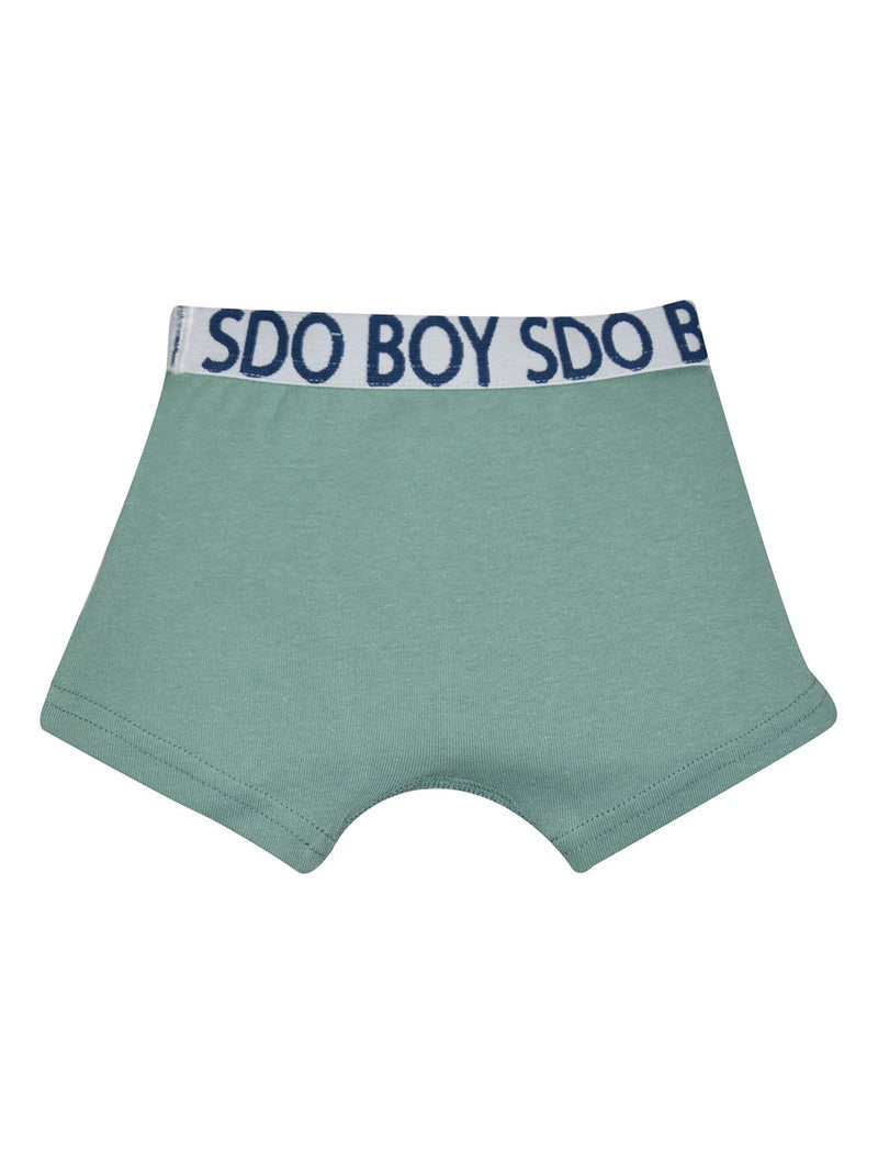 LOT DE 3 BOXERS JAOUEN ENFANT Vert - Kiabi