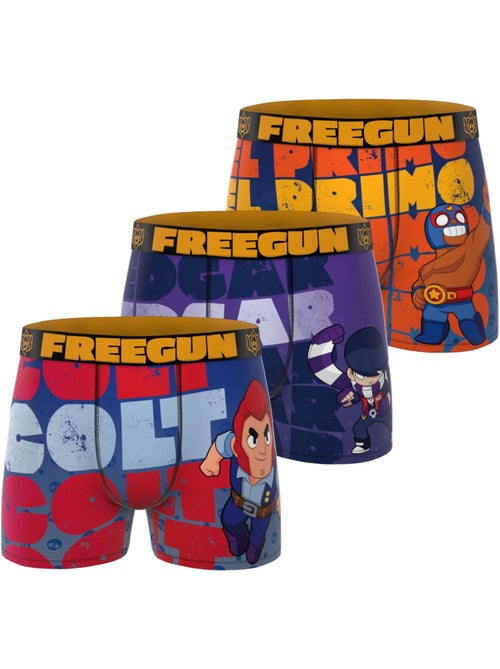 Lot de 3 boxers junior brawl stars freegun - Kiabi