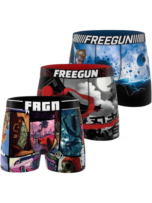 Lot de 3 boxers junior collection heroes freegun - Kiabi Lot de 3 boxers junior collection heroes freegun - Kiabi