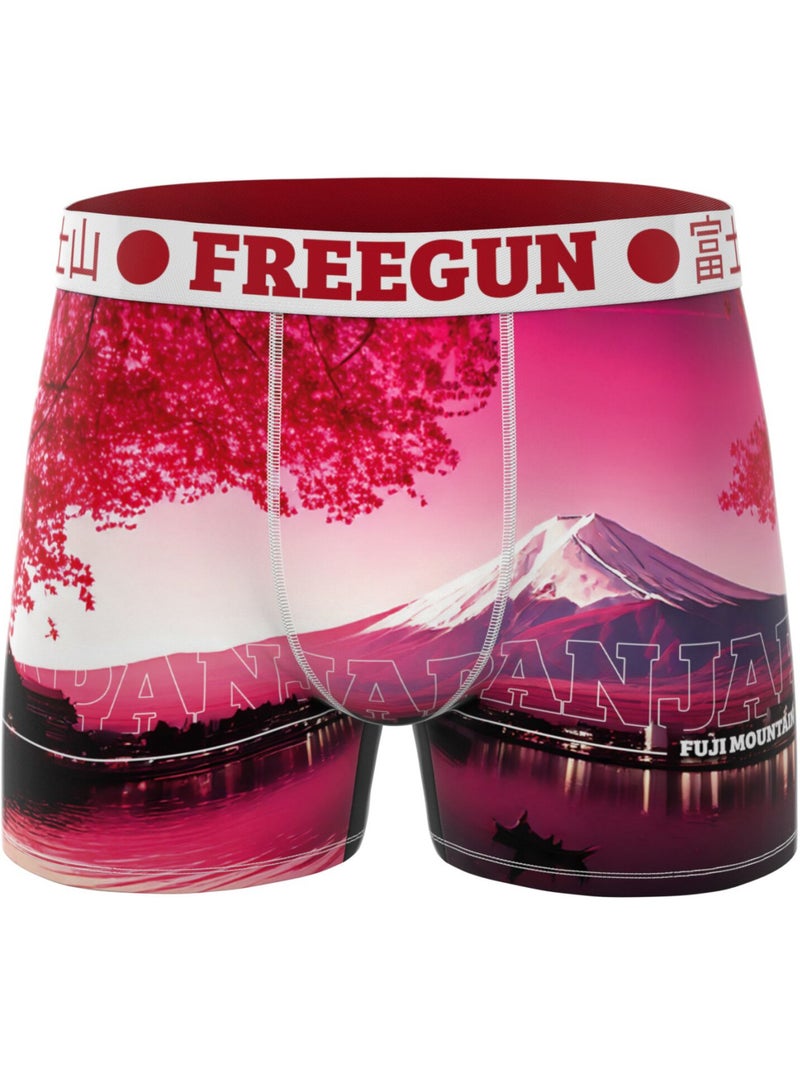 Lot de 3 boxers junior collection world painting freegun Rose - Kiabi