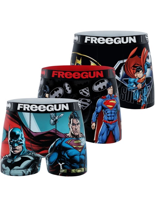 Lot de 3 boxers junior dc comics freegun - Kiabi