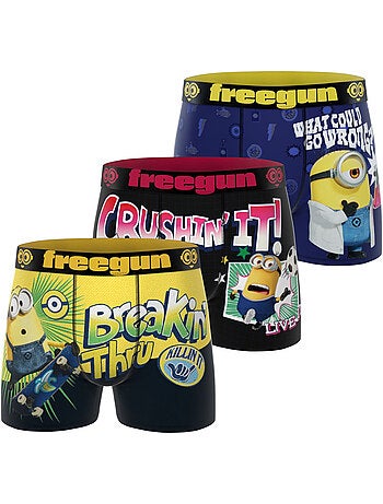 Lot de 3 boxers junior despicable me freegun
