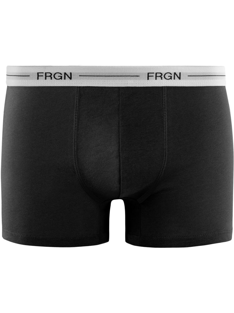 Lot de 3 boxers junior en coton colorés ceinture blanches FRGN Freegun Rouge - Kiabi