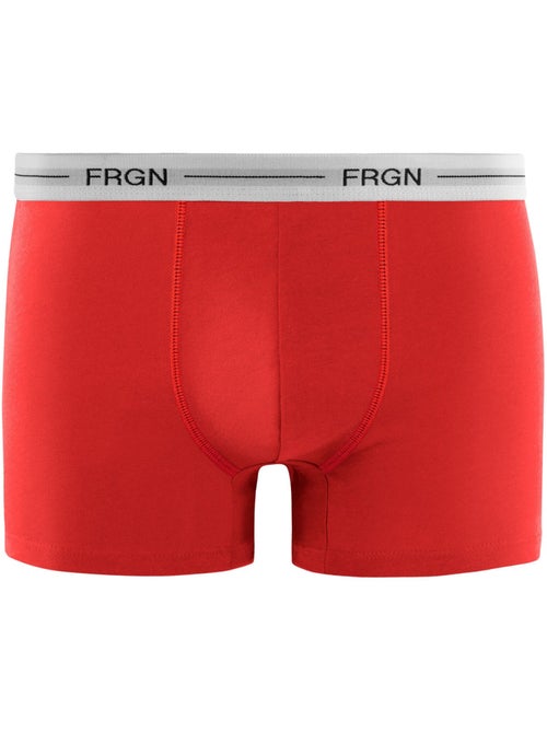 Lot de 3 boxers junior en coton colorés ceinture blanches FRGN Freegun - Kiabi