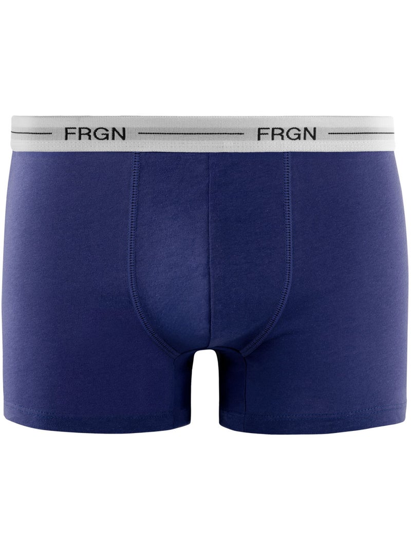 Lot de 3 boxers junior en coton colorés ceinture blanches FRGN Freegun Rouge - Kiabi