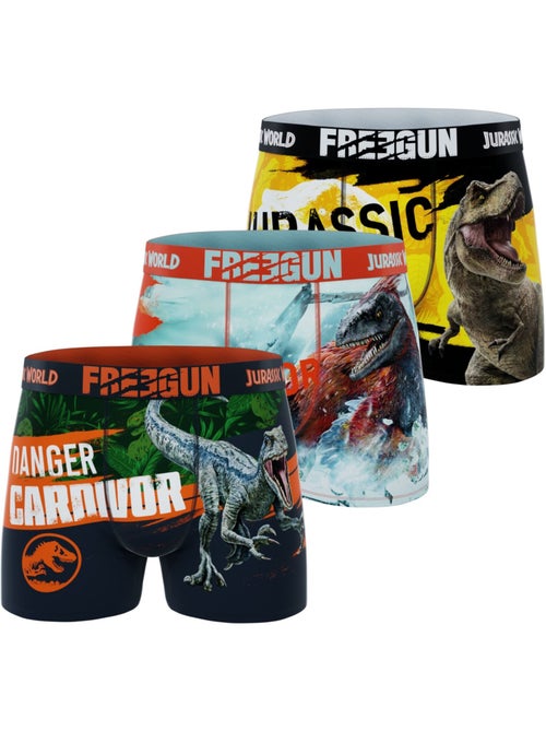 Lot de 3 boxers junior jurassic freegun - Kiabi Lot de 3 boxers junior jurassic freegun - Kiabi