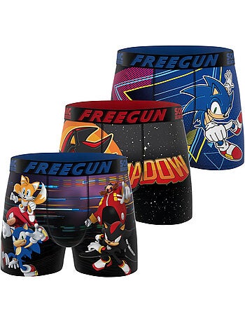 Lot de 3 boxers junior sonic freegun