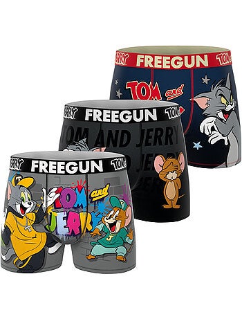 Lot de 3 boxers junior tom and jerry freegun