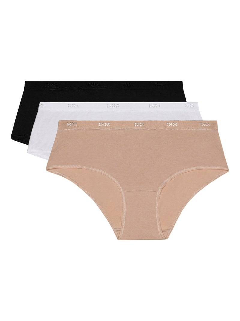 Lot de 3 Boxers Les Pockets Coton Blanc - Kiabi