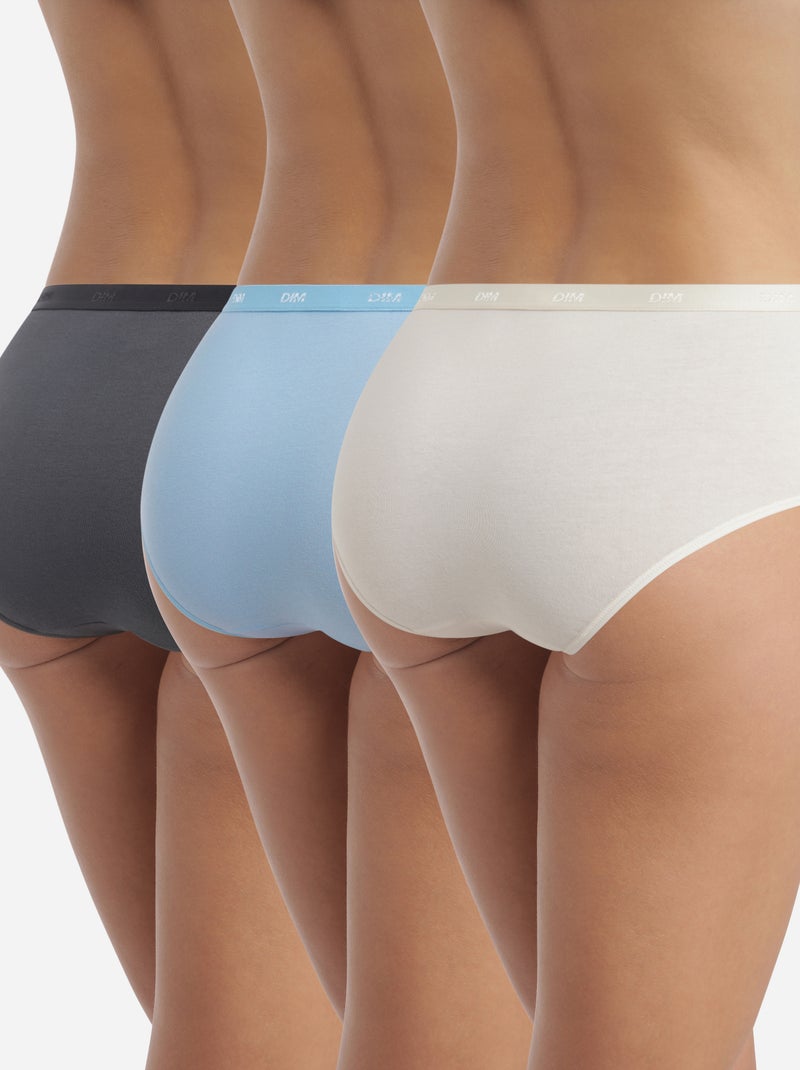 Lot de 3 Boxers Les Pockets Coton Bleu clair - Kiabi