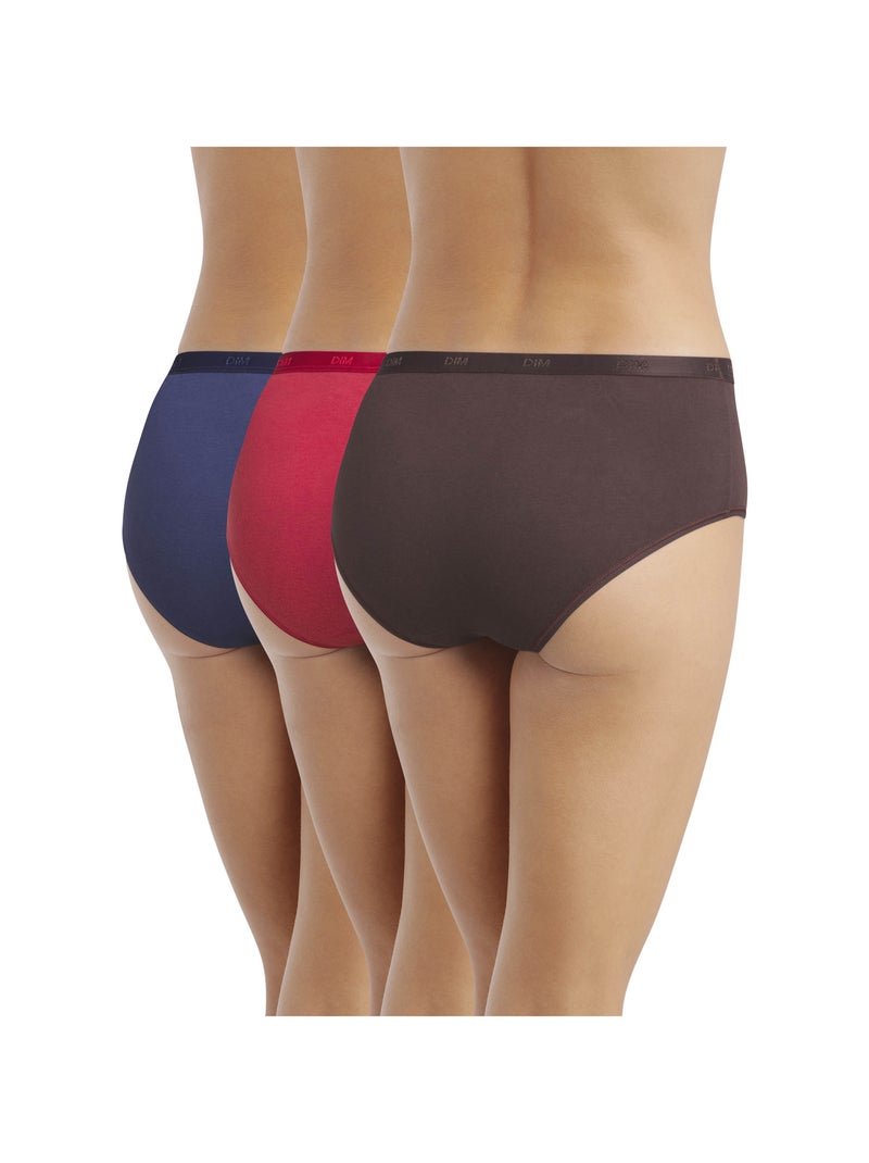 Lot de 3 Boxers Les Pockets Coton Bleu denim - Kiabi