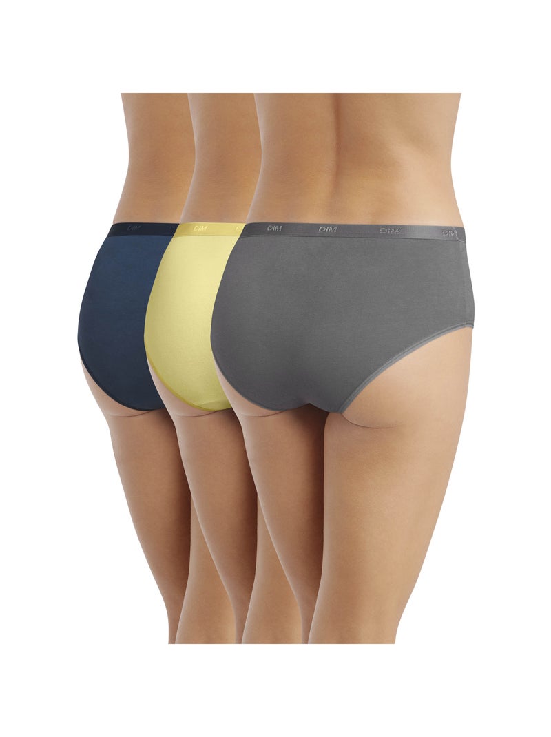 Lot de 3 Boxers Les Pockets Coton Gris clair - Kiabi