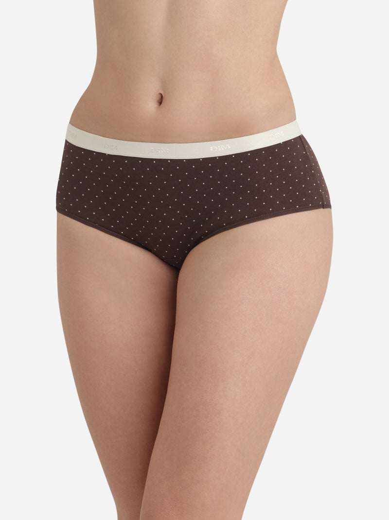 Lot de 3 Boxers Les Pockets Coton Marron foncé - Kiabi