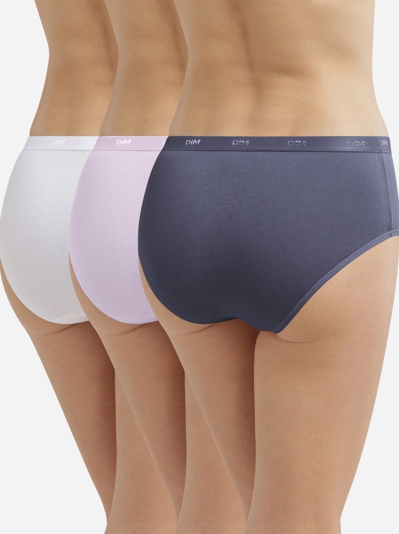 Lot de 3 Boxers Les Pockets Coton Mauve lilas - Kiabi