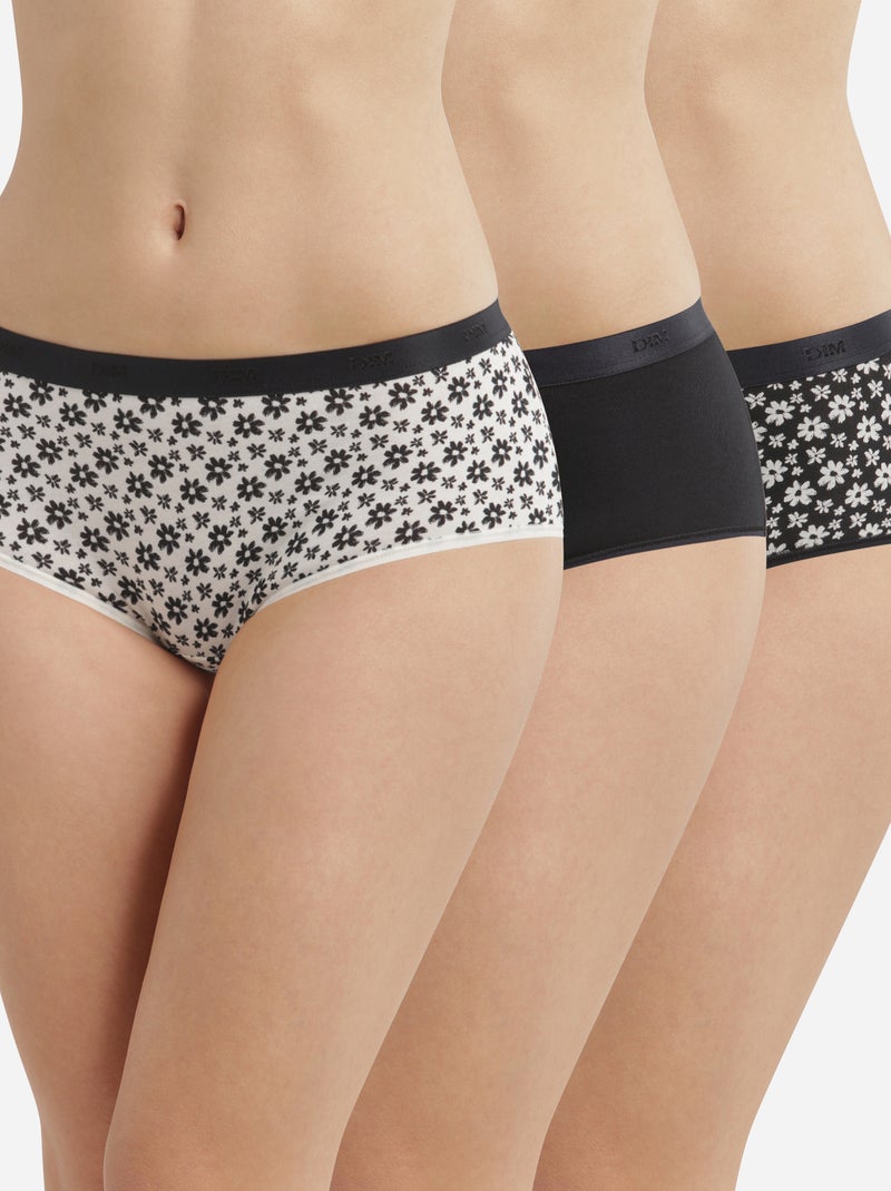 Lot de 3 Boxers Les Pockets Coton Noir - Kiabi