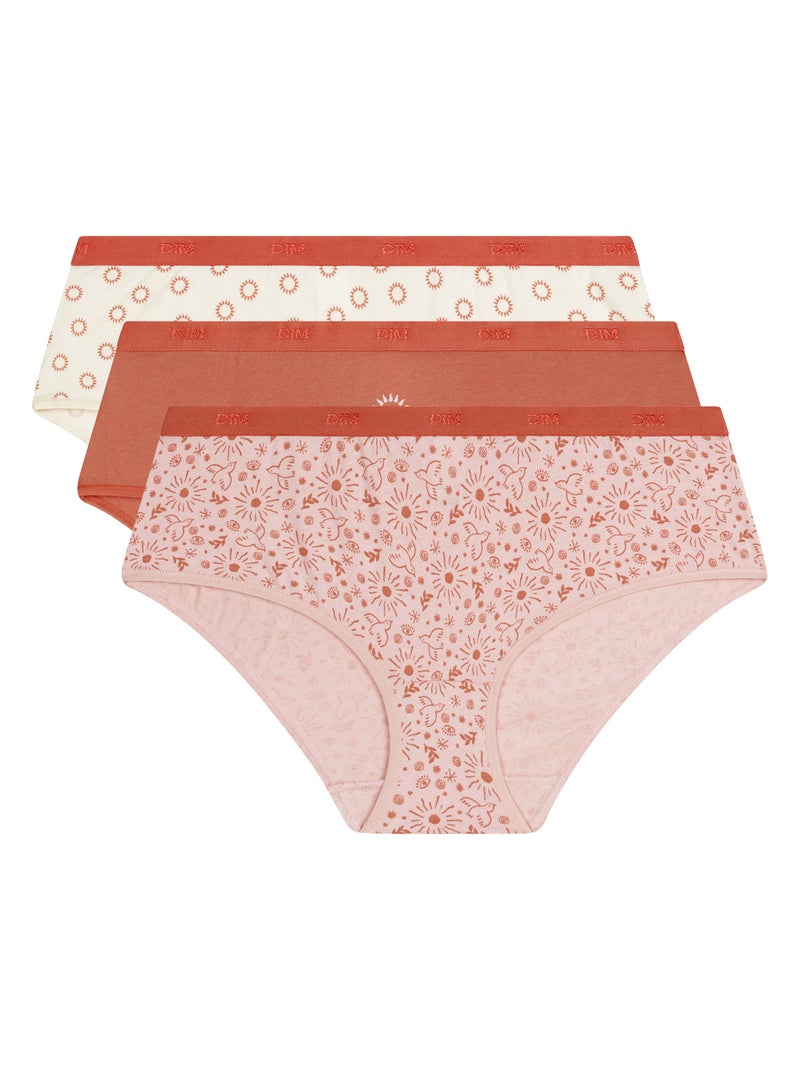 Lot de 3 Boxers Les Pockets Coton Orange - Kiabi