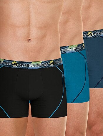 Lot de 3 boxers long homme Training