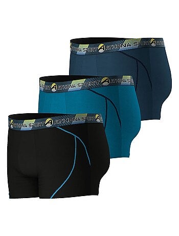 Lot de 3 boxers long homme Training