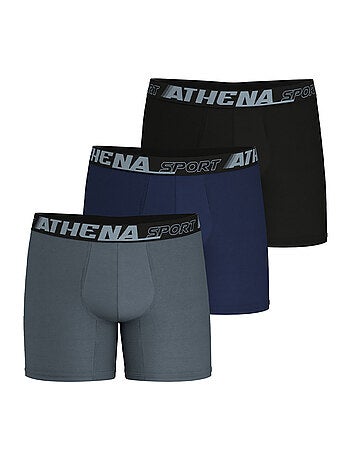 Lot de 3 boxers longs homme Sport Air Fit Athena