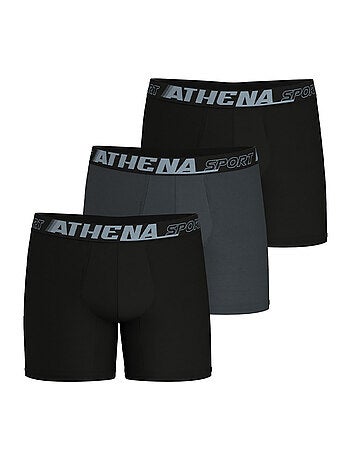 Lot de 3 boxers longs homme Sport Air Fit Athena