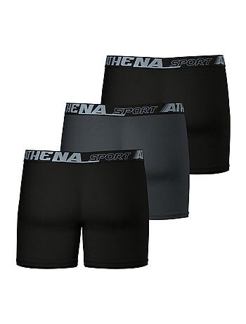 Lot de 3 boxers longs homme Sport Air Fit Athena