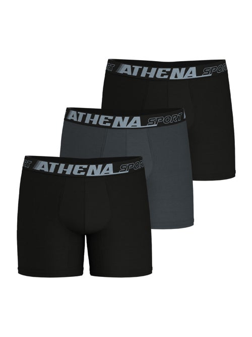 Lot de 3 boxers longs homme Sport Air Fit Athena - Kiabi