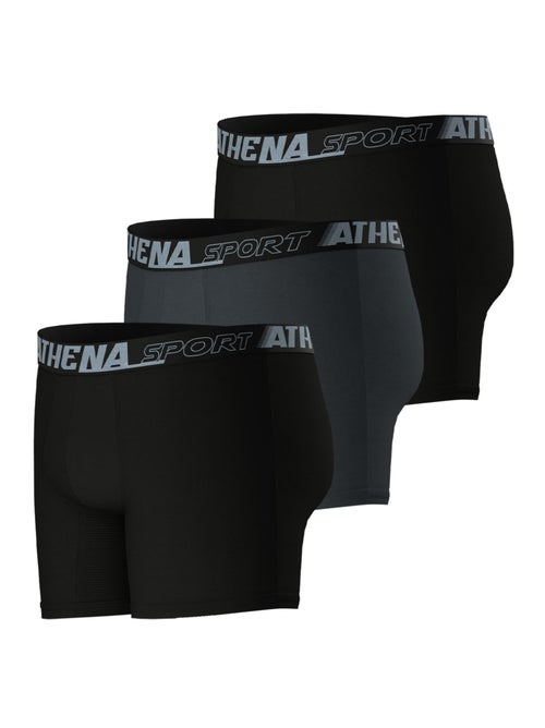 Lot de 3 boxers longs homme Sport Air Fit Athena - Kiabi