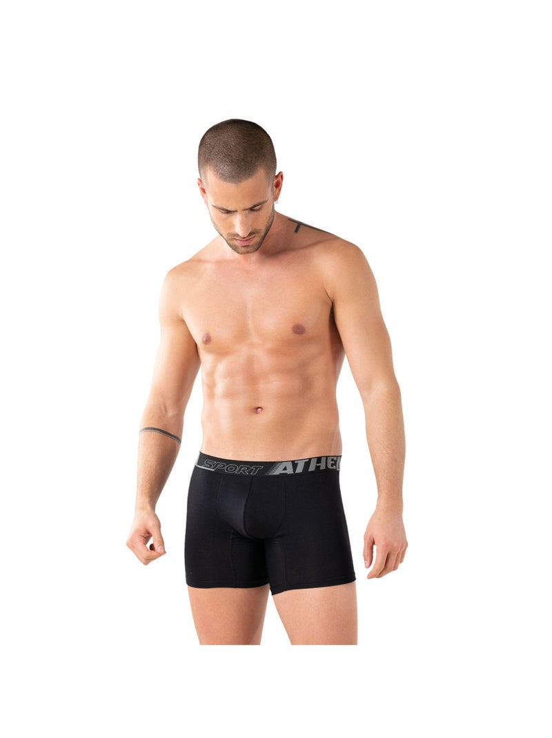 Lot de 3 boxers longs homme Sport Air Fit Athena Noir - Kiabi