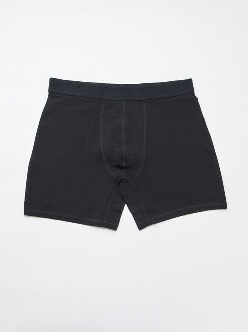 Lot de 3 boxers longs stretchs - Kiabi