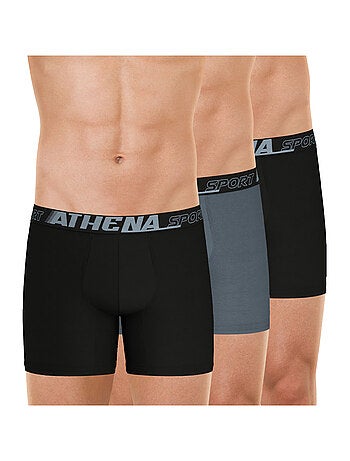 Lot de 3 boxers mi-longs homme Sport Air Fit Athena