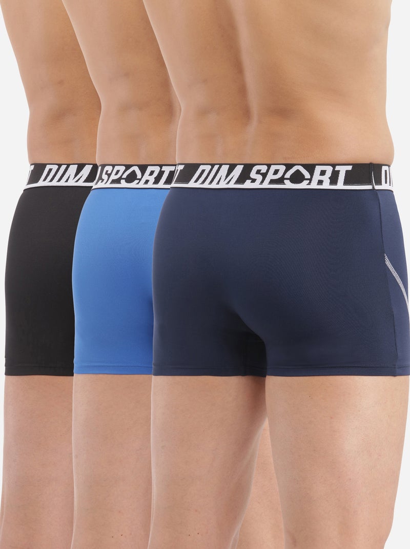Lot de 3 Boxers Microfibre Sport Multicolore - Kiabi