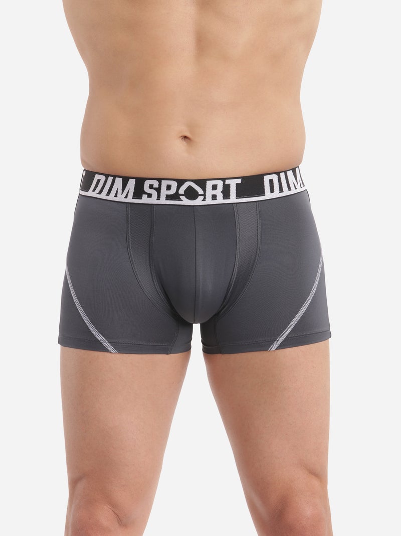 Lot de 3 Boxers Microfibre Sport Violet - Kiabi