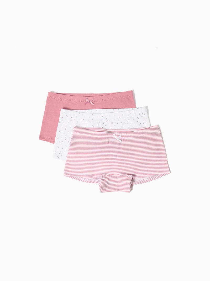 Lot de 3 boxers MO Fashion Rose - Kiabi