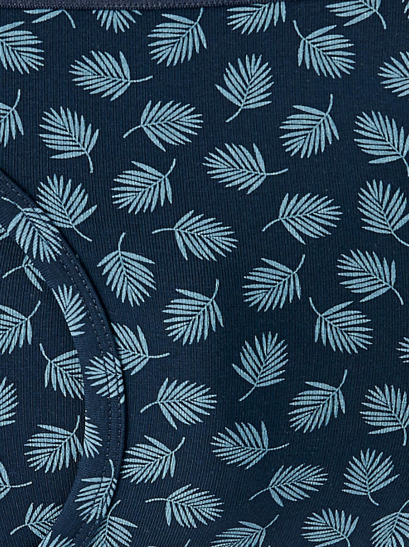 Lot de 3 boxers ouverts - Damart Bleu - Kiabi