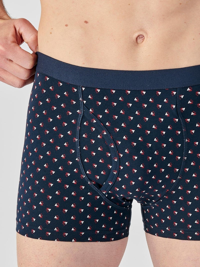 Lot de 3 boxers ouverts - Damart Rouge - Kiabi