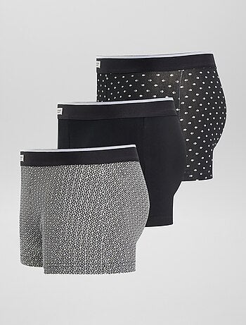 Lot de 3 boxers pour homme en maille fantaisie