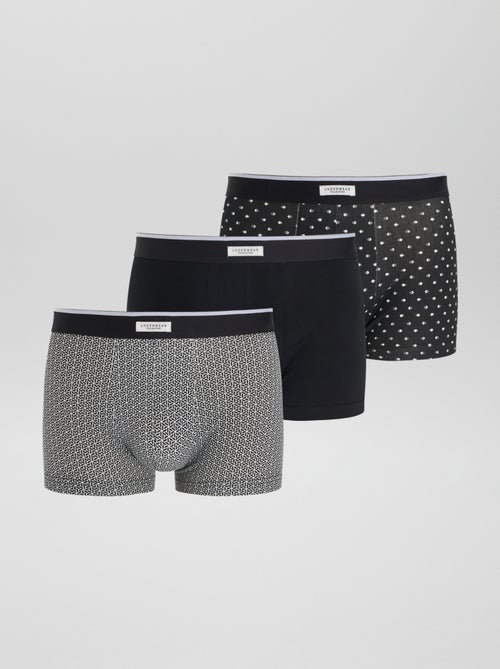 Lot de 3 boxers pour homme en maille fantaisie - Kiabi Lot de 3 boxers pour homme en maille fantaisie - Kiabi