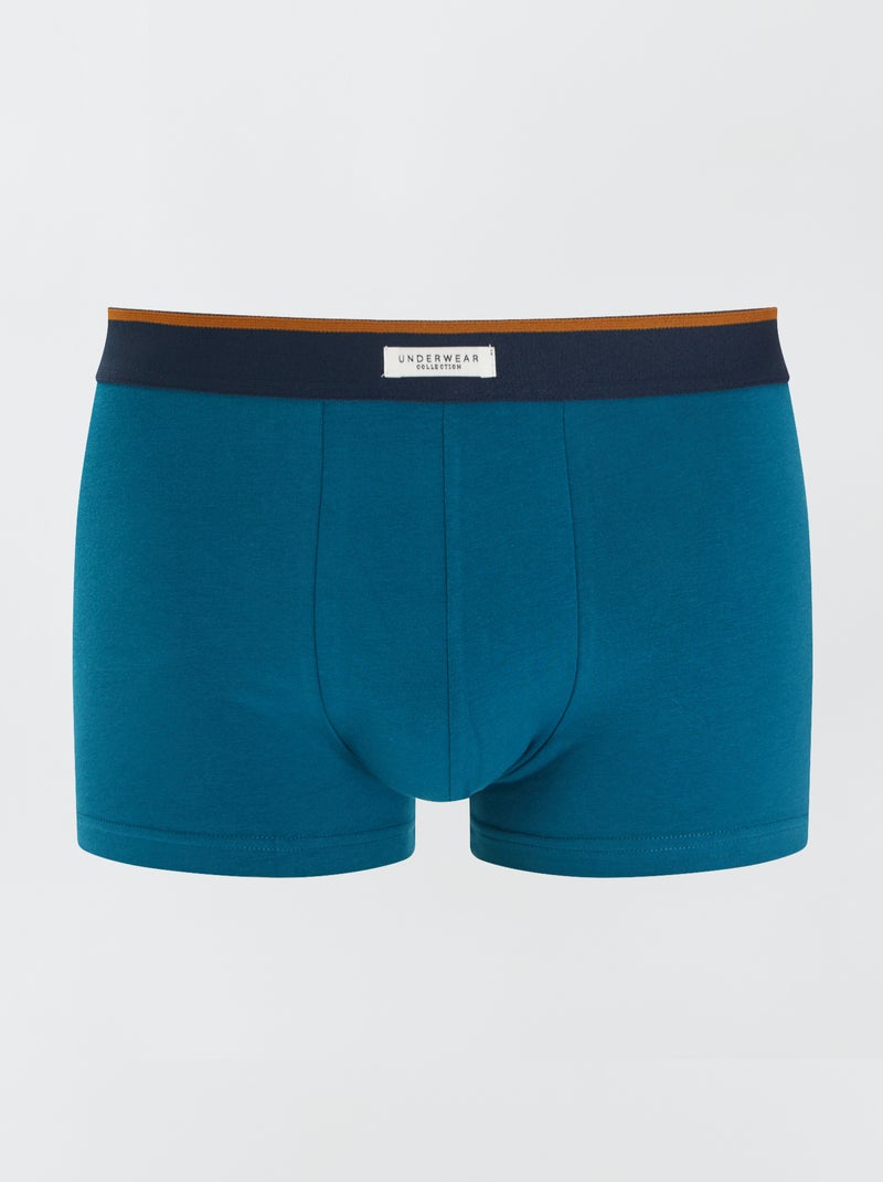 Lot de 3 boxers pour homme en maille fantaisie Kaki - Kiabi