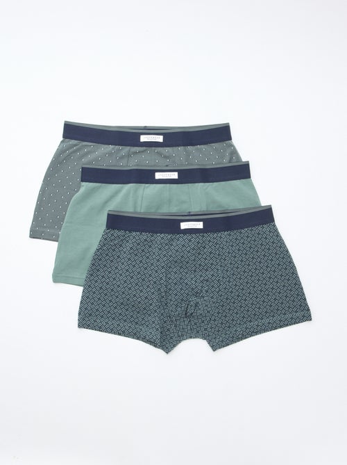 Lot de 3 boxers pour homme en maille fantaisie - Kiabi Lot de 3 boxers pour homme en maille fantaisie - Kiabi