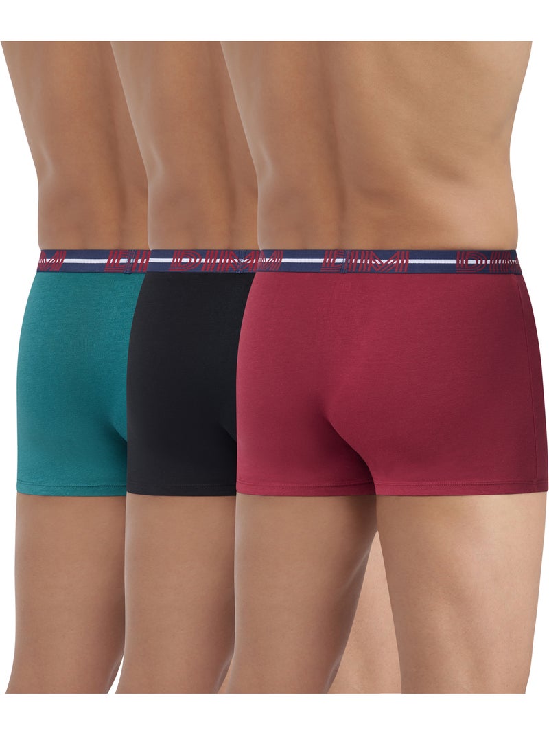 Lot de 3 boxers powerful Vert - Kiabi