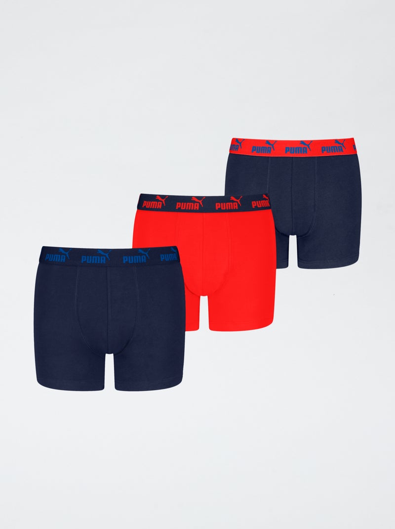 Lot de 3 boxers 'Puma' Bleu - Kiabi