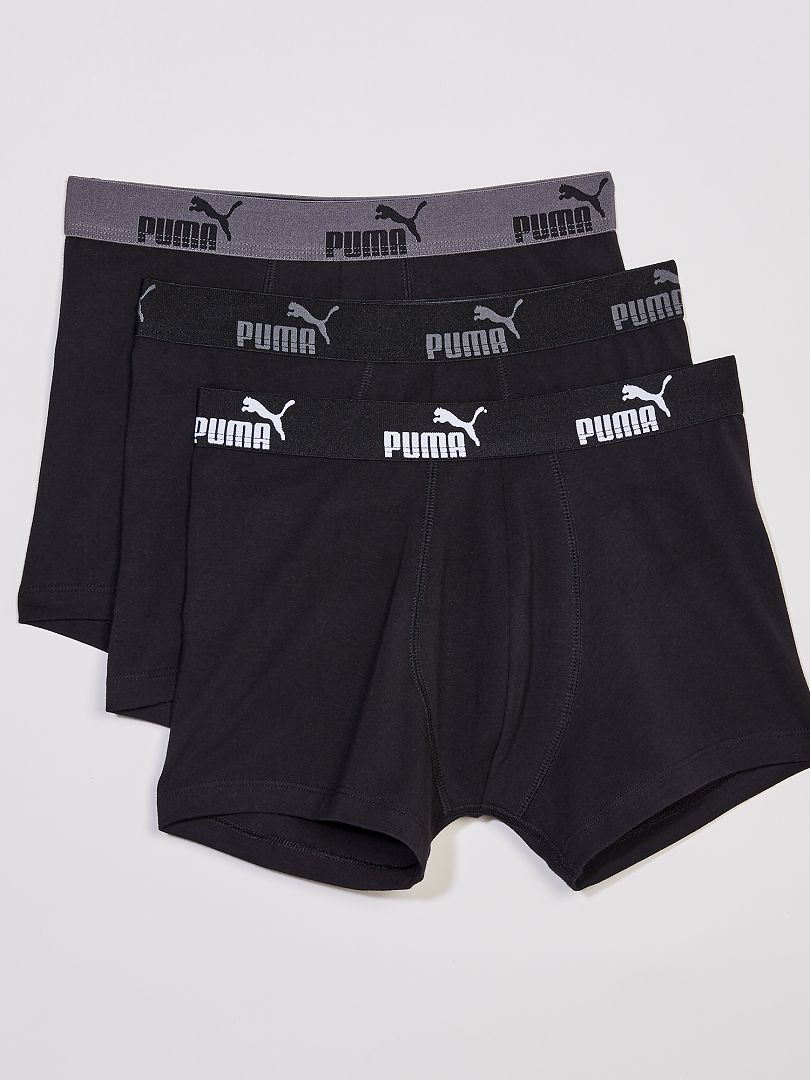 Lot de 3 boxers 'Puma' noir - Kiabi