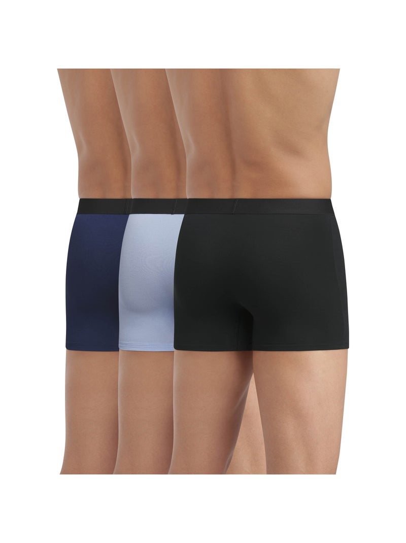 Lot de 3 boxers Pur Confort Bleu nuit - Kiabi
