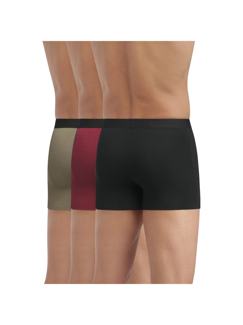 Lot de 3 boxers Pur Confort Noir - Kiabi